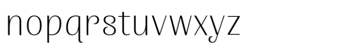 Wanlamai Extra Light Font LOWERCASE