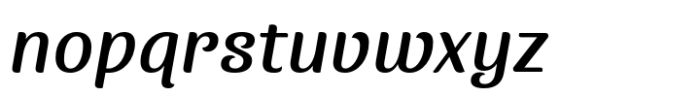 Wanlamai Medium Italic Font LOWERCASE