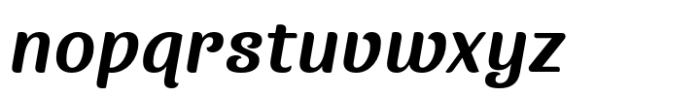 Wanlamai Semi Bold Italic Font LOWERCASE