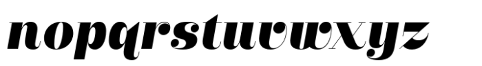 Wannagam Black Italic Font LOWERCASE