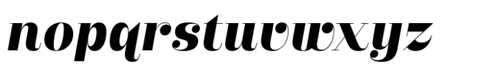Wannagam Extra Bold Italic Font LOWERCASE