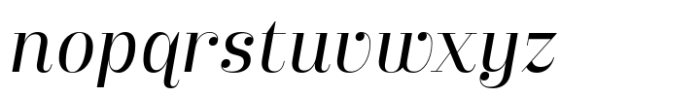Wannagam Italic Font LOWERCASE
