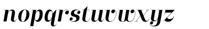 Wannagam Semi Bold Italic Font LOWERCASE