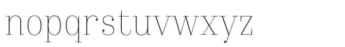 Wannagam Thin Font LOWERCASE