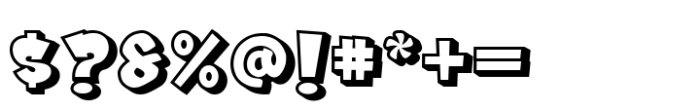Waosh 3d Comic Shadow Font OTHER CHARS