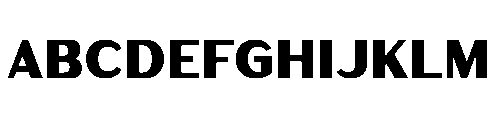 Warasarn Black Font UPPERCASE
