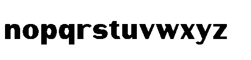 Warasarn Black Font LOWERCASE