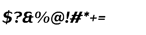 Warasarn Bold Italic Font OTHER CHARS