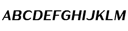 Warasarn Bold Italic Font UPPERCASE