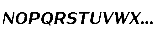 Warasarn Bold Italic Font UPPERCASE