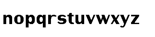 Warasarn Extra Bold Font LOWERCASE