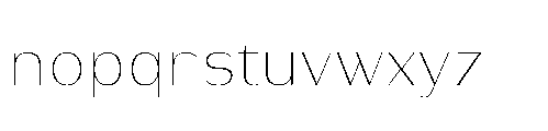 Warasarn Extra Light Font LOWERCASE