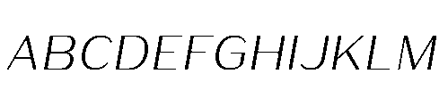 Warasarn Italic Font UPPERCASE