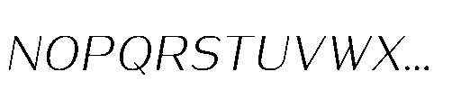 Warasarn Italic Font UPPERCASE