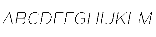 Warasarn Light Italic Font UPPERCASE