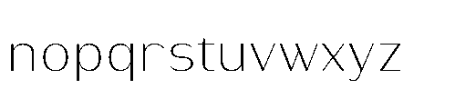 Warasarn Light Font LOWERCASE