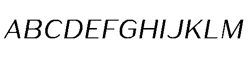 Warasarn Medium Italic Font UPPERCASE
