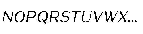 Warasarn Medium Italic Font UPPERCASE