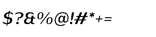 Warasarn Semi Bold Italic Font OTHER CHARS