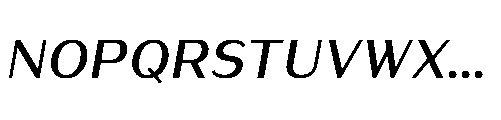 Warasarn Semi Bold Italic Font UPPERCASE