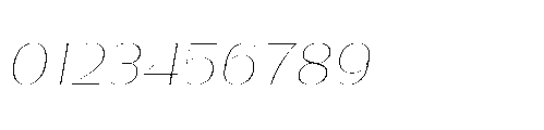 Warasarn Thin Italic Font OTHER CHARS