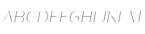 Warasarn Thin Italic Font UPPERCASE