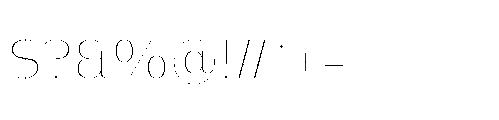 Warasarn Thin Font OTHER CHARS