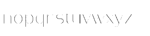 Warasarn Thin Font LOWERCASE
