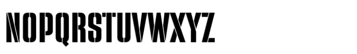 Warband Stencil Regular Font UPPERCASE