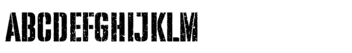 Warband Stencil Textured Font UPPERCASE