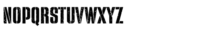 Warband Stencil Textured Font LOWERCASE