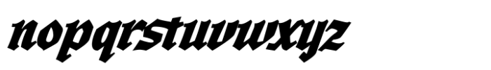 Wardshus Calligraphy Bold Italic Font LOWERCASE