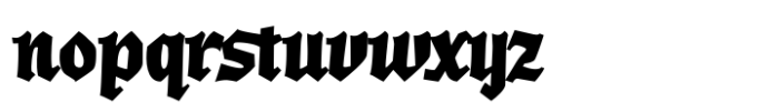 Wardshus Calligraphy Bold Upright Font LOWERCASE