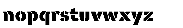 Warfield Black Font LOWERCASE