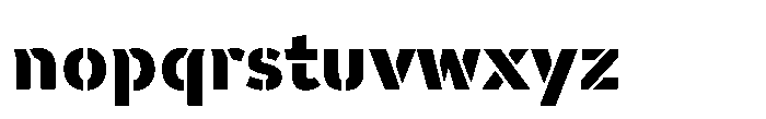 Warfield Extra Bold Font LOWERCASE
