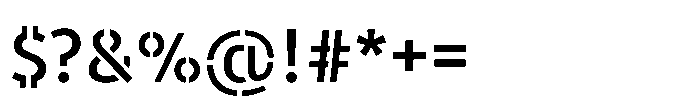 Warfield Medium Font OTHER CHARS