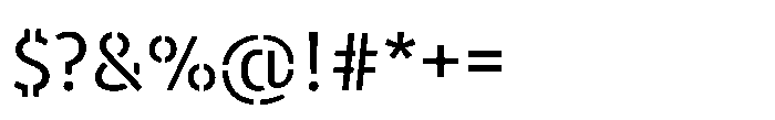 Warfield Regular Font OTHER CHARS