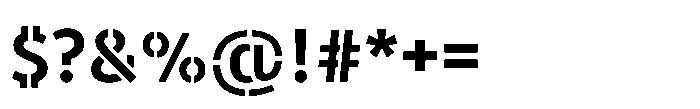 Warfield Semi Bold Font OTHER CHARS