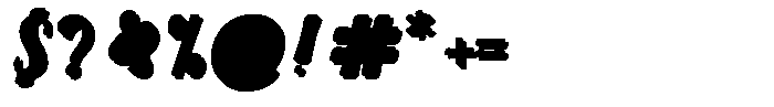 Warglown Extrude Font OTHER CHARS