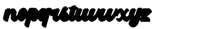Warglown Extrude Font LOWERCASE