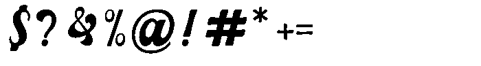 Warglown Regular Font OTHER CHARS