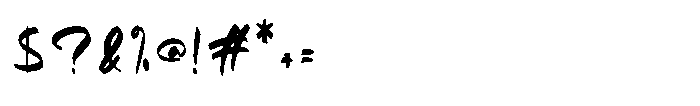 Warkobat Font OTHER CHARS
