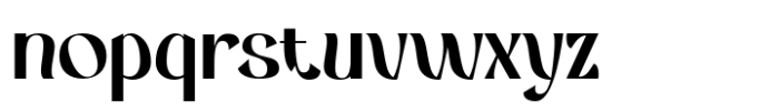 Warm Curves Font LOWERCASE