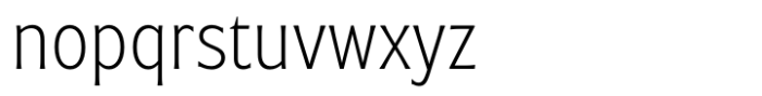 Warminster Condensed Extra Light Font LOWERCASE