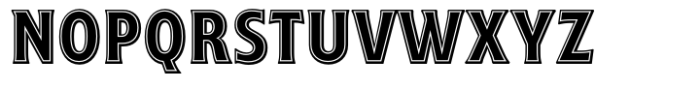 Warminster Rimmed Font UPPERCASE