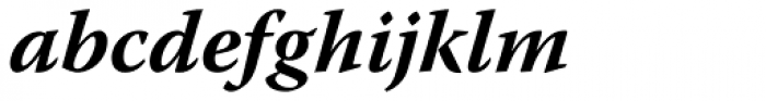 Warnock Pro Bold Italic Font LOWERCASE