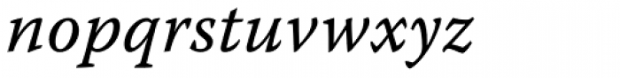 Warnock Pro Caption Italic Font LOWERCASE