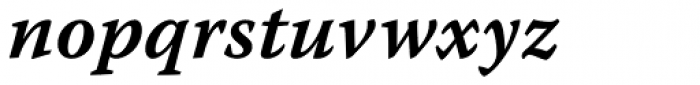 Warnock Pro Caption SemiBold Italic Font LOWERCASE