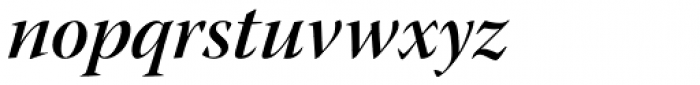 Warnock Pro Display SemiBold Italic Font LOWERCASE