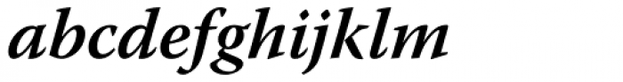 Warnock Pro SemiBold Italic Font LOWERCASE